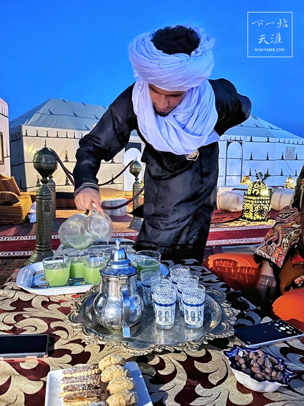 【摩洛哥】入住撒哈拉魔力奢華露營Sahara Magic Luxury Camp一泊二食深度體驗沙漠生活，24小時熱水、抽水馬桶、彈簧床、電力應有盡有