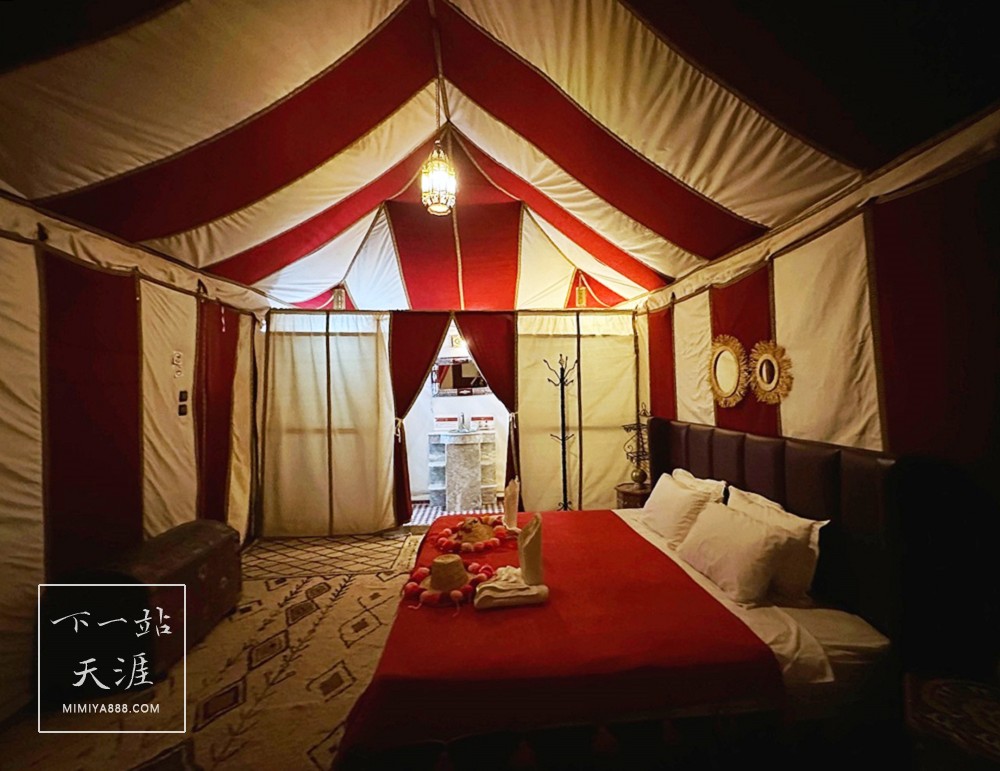 【摩洛哥】入住撒哈拉魔力奢華露營Sahara Magic Luxury Camp一泊二食深度體驗沙漠生活，24小時熱水、抽水馬桶、彈簧床、電力應有盡有